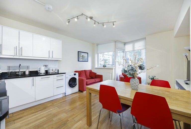 washing machine in the living room